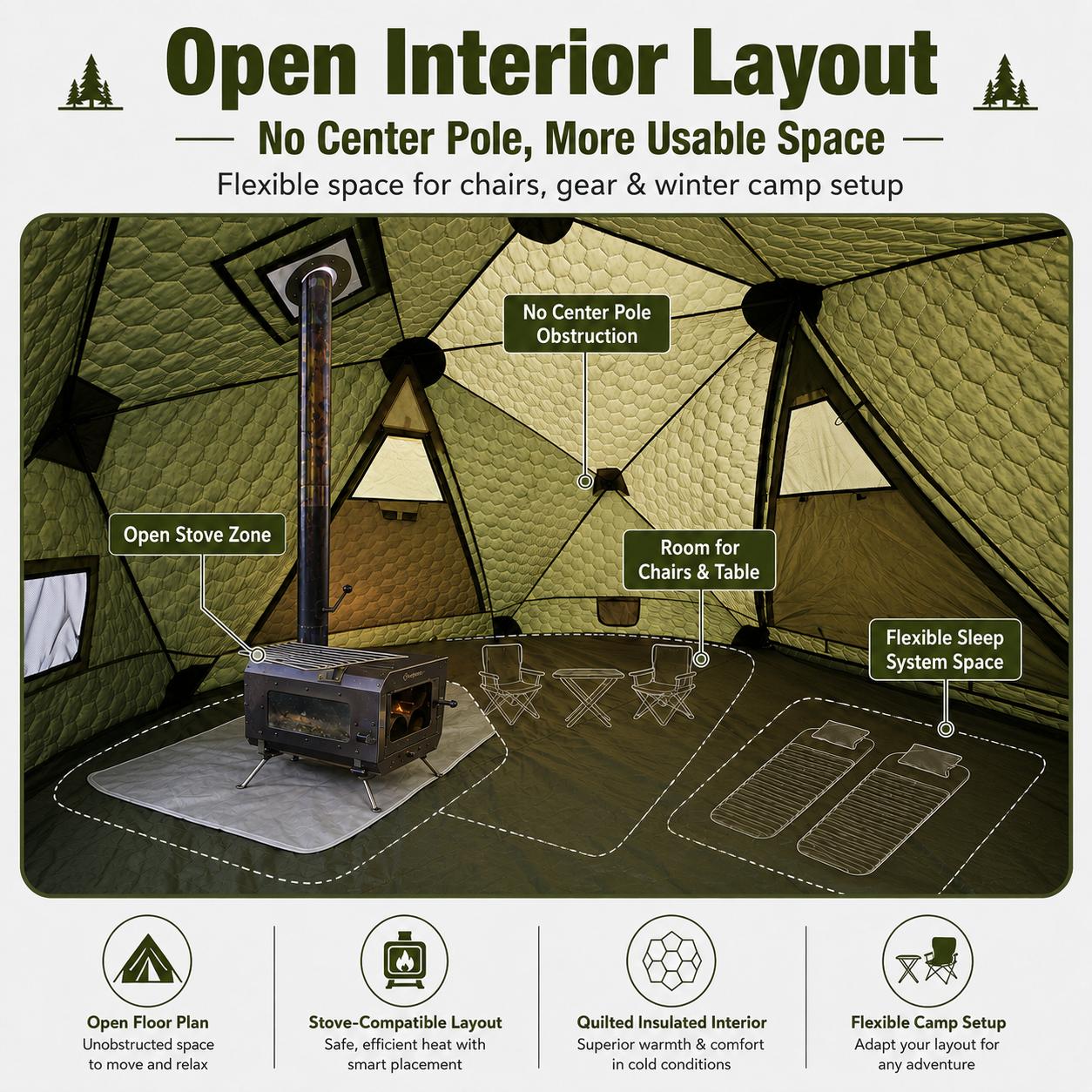SnowHouse X2 Insulated Hot Tent