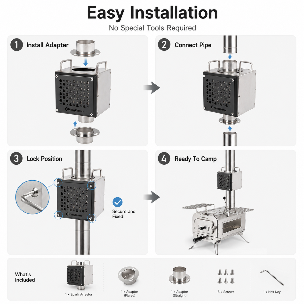 Spark Arrestor for 70mm Stove Pipes