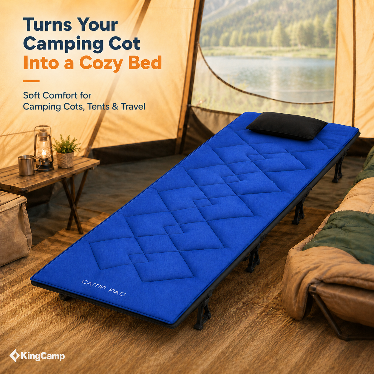 CAMP PAD 350 Quilted Camping Cot Pad