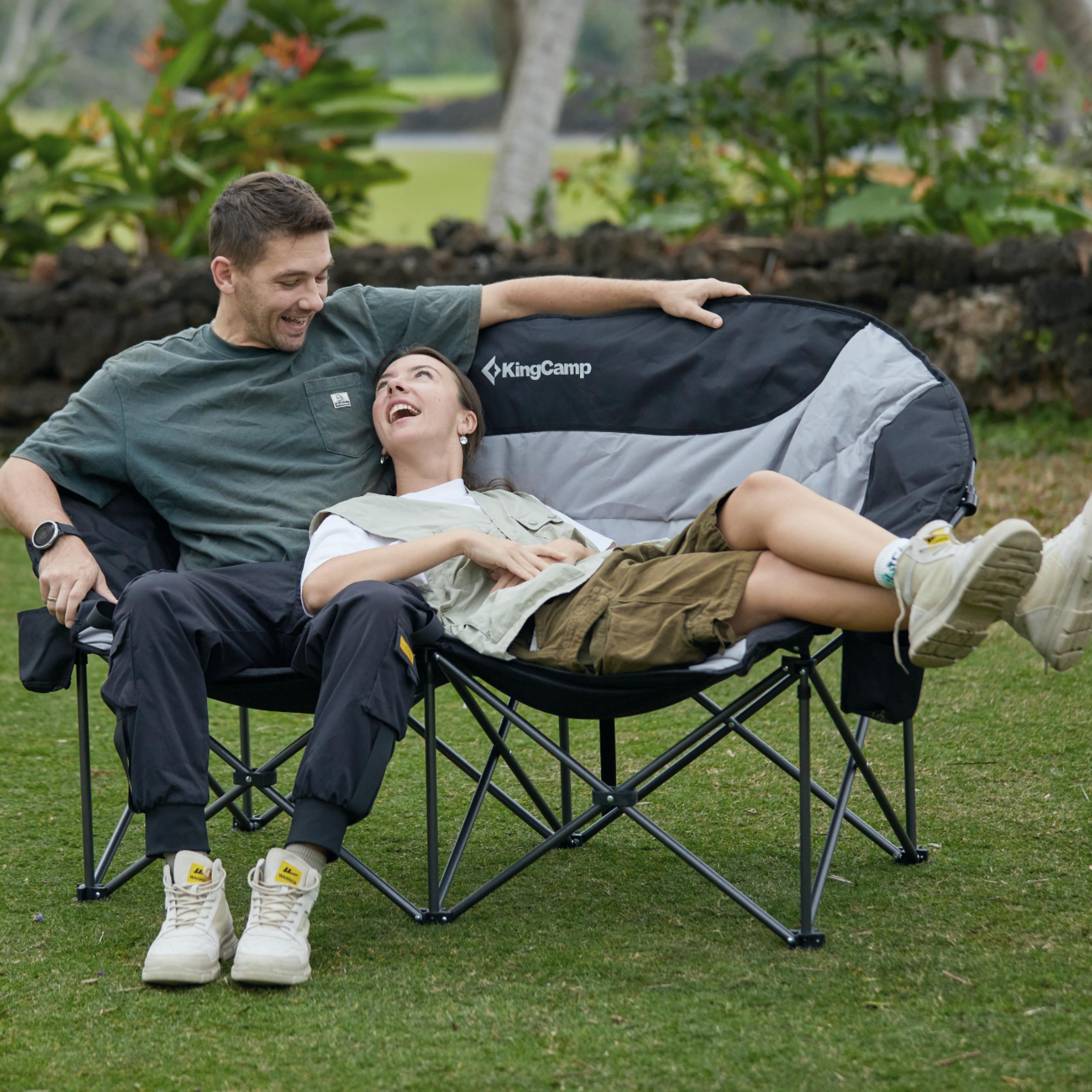 KingCamp CHERRY C20 Loveseat Moon Chair1