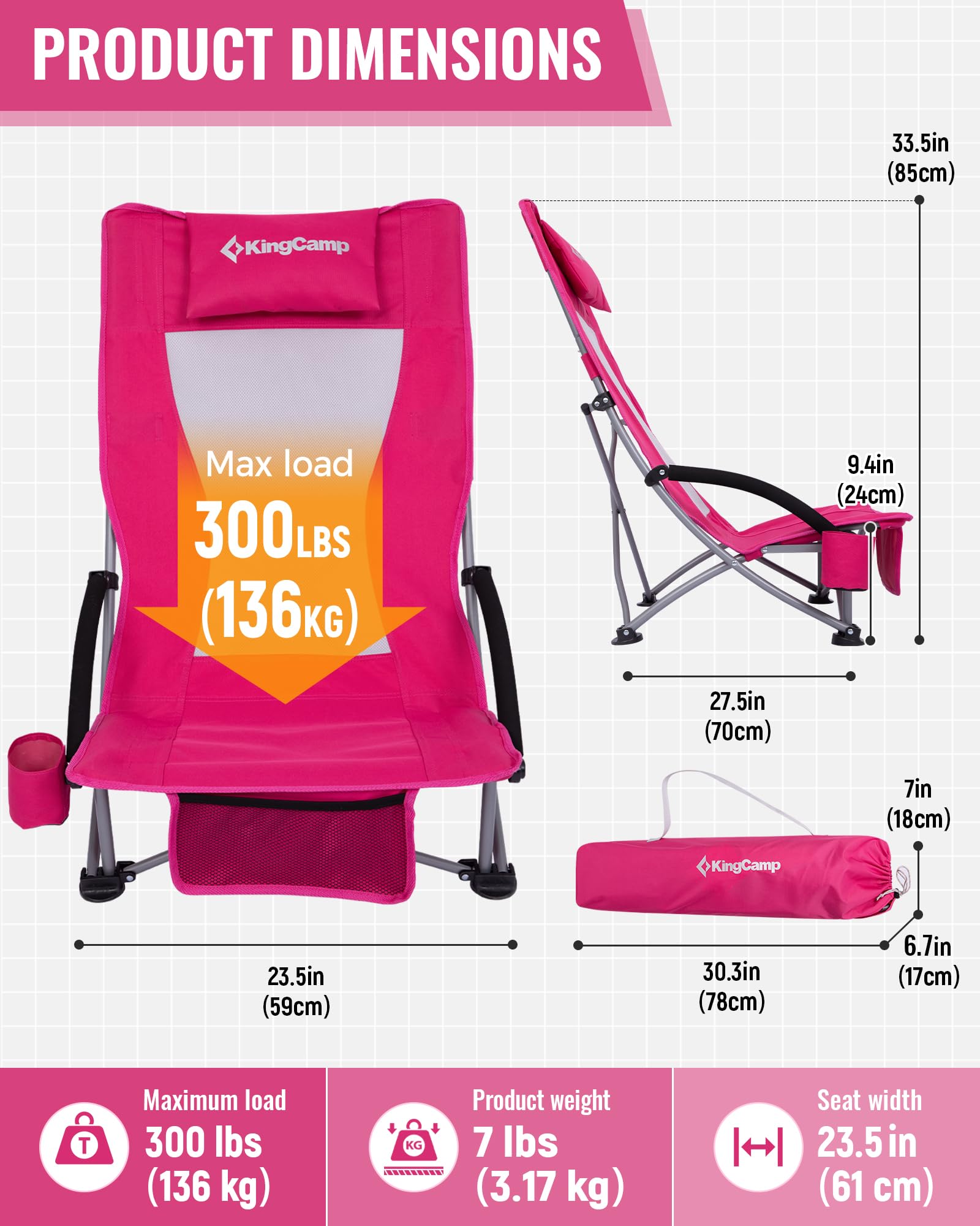 High Back Beach Chair