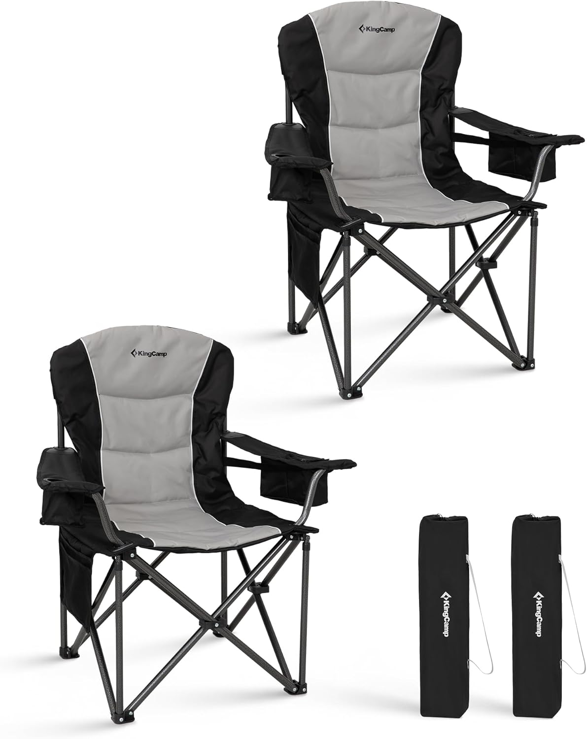 KingCamp JUNIPER C10 Oversized Folding Chair with Adjustable Lumbar Su