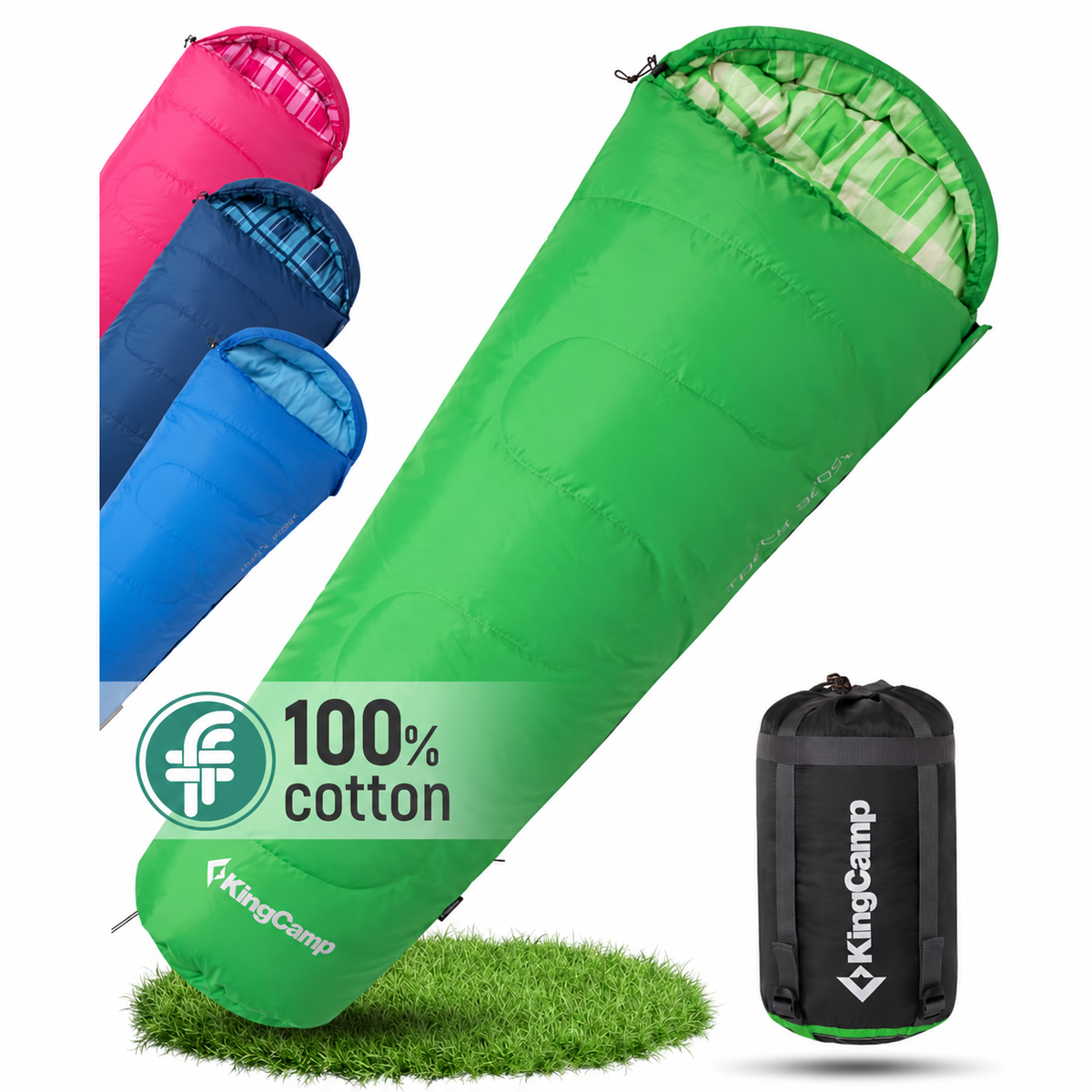KingCamp Treck 300S+ Kids Mummy Sleeping Bag