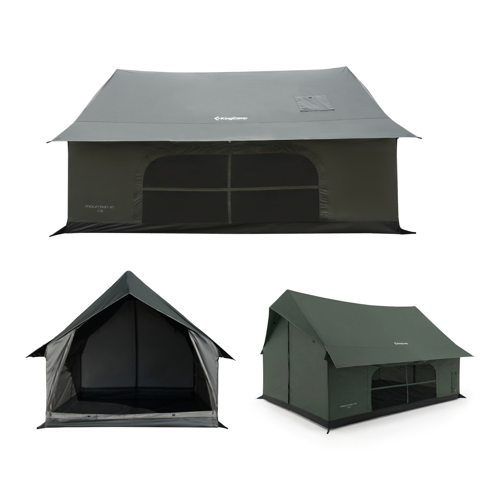 Pre‑Order, Delivers Late February | MOUNTAIN IN C5 Canvas Hot Tent | 5-6 Person Cabin Tent with Stove Jack