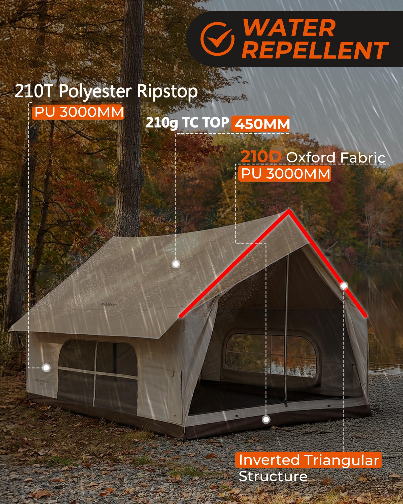 Pre‑Order, Delivers Late February | MOUNTAIN IN C5 Canvas Hot Tent | 5-6 Person Cabin Tent with Stove Jack