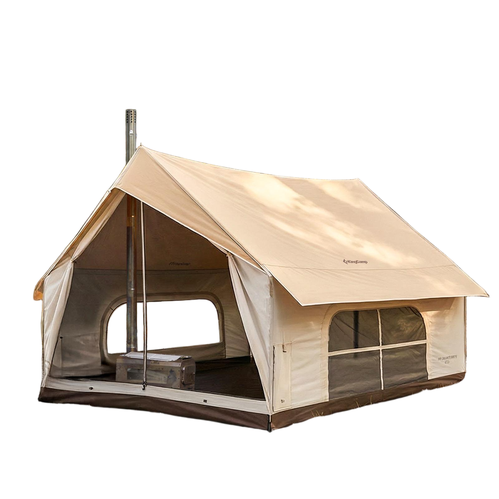 Pre‑Order, Delivers Late February | MOUNTAIN IN C5 Canvas Hot Tent | 5-6 Person Cabin Tent with Stove Jack
