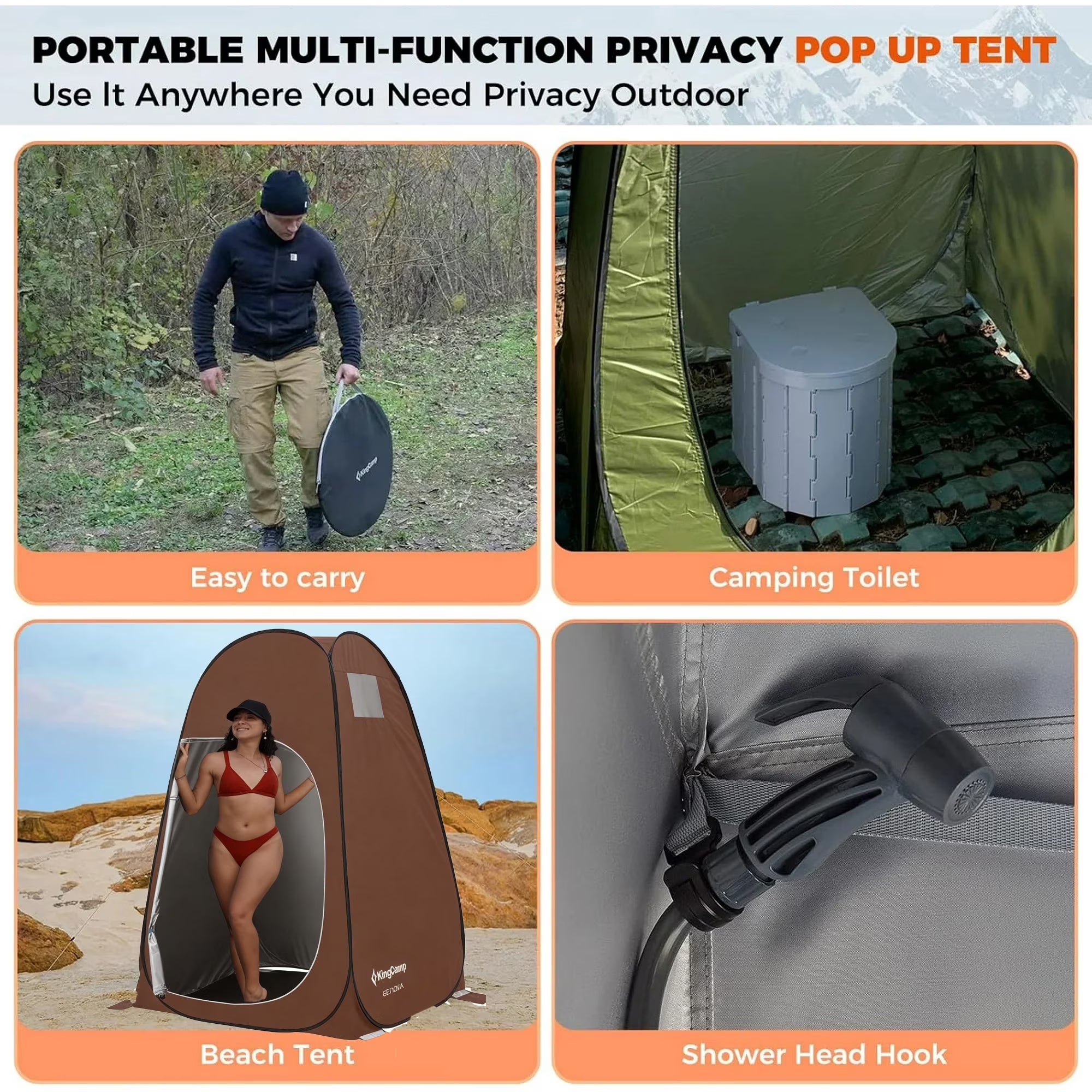 MARASUSA POP Instant Privacy Tent