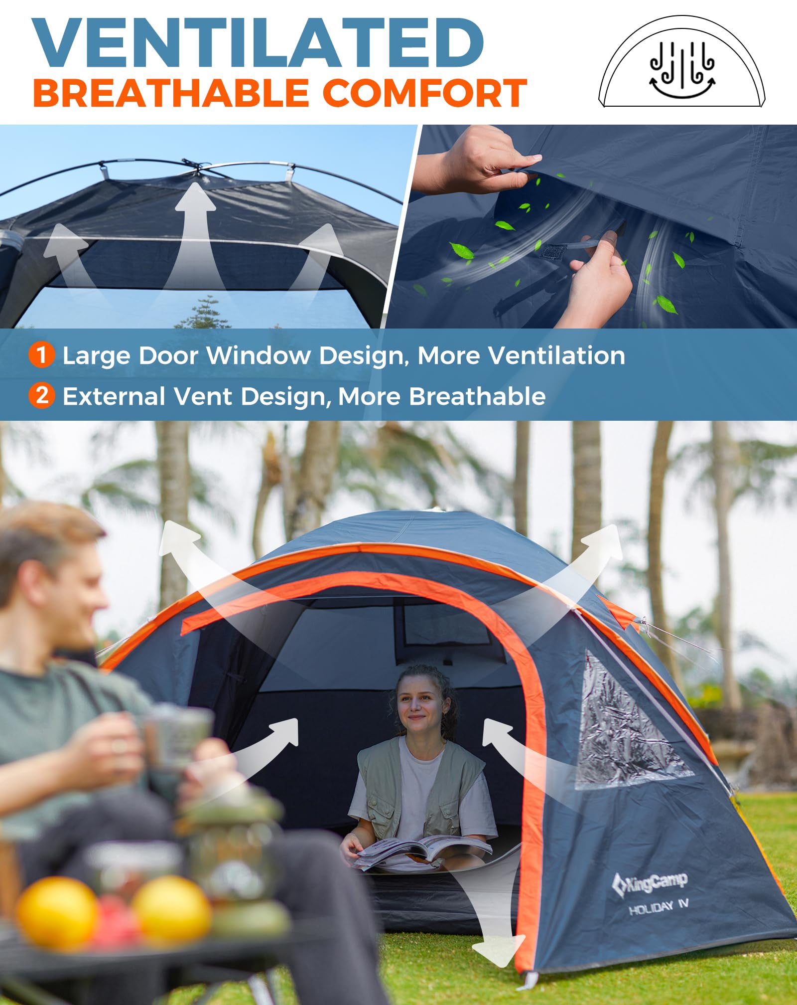 KingCamp HOLIDAY IV Camping Tent