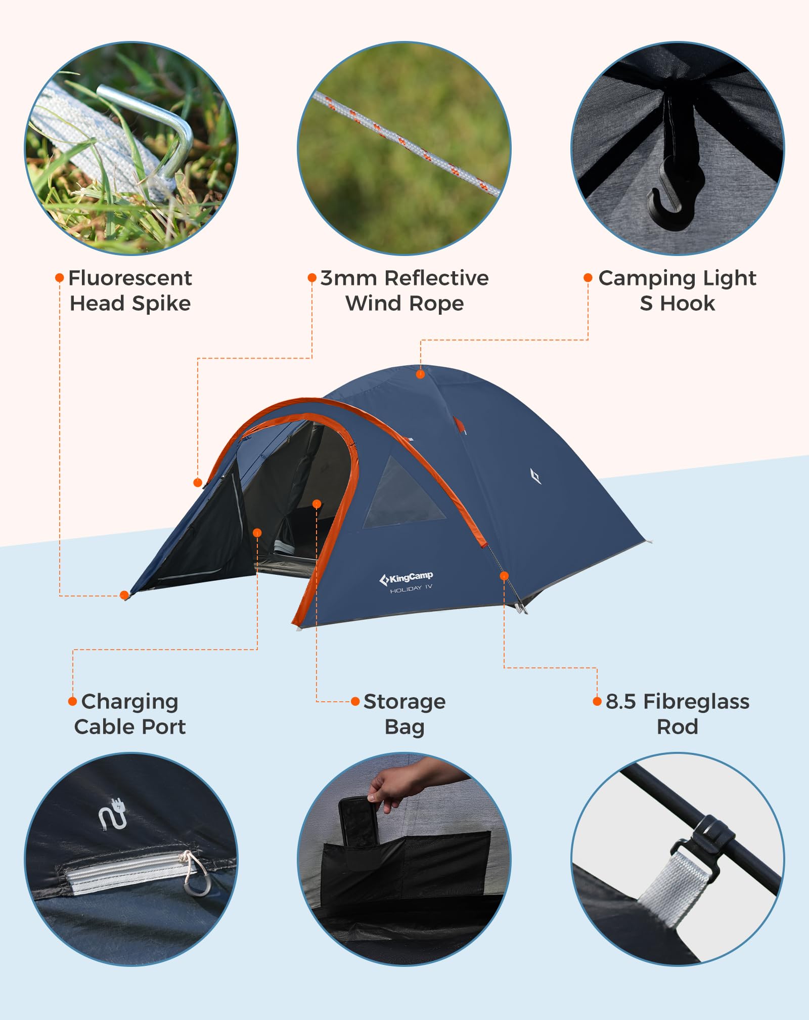 KingCamp HOLIDAY IV Camping Tent