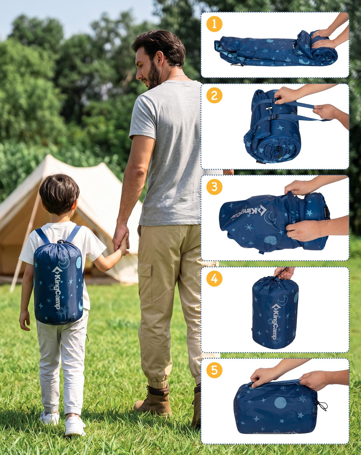Galaxy Zoo C 300 Kids Sleeping Bag Adjustable Length