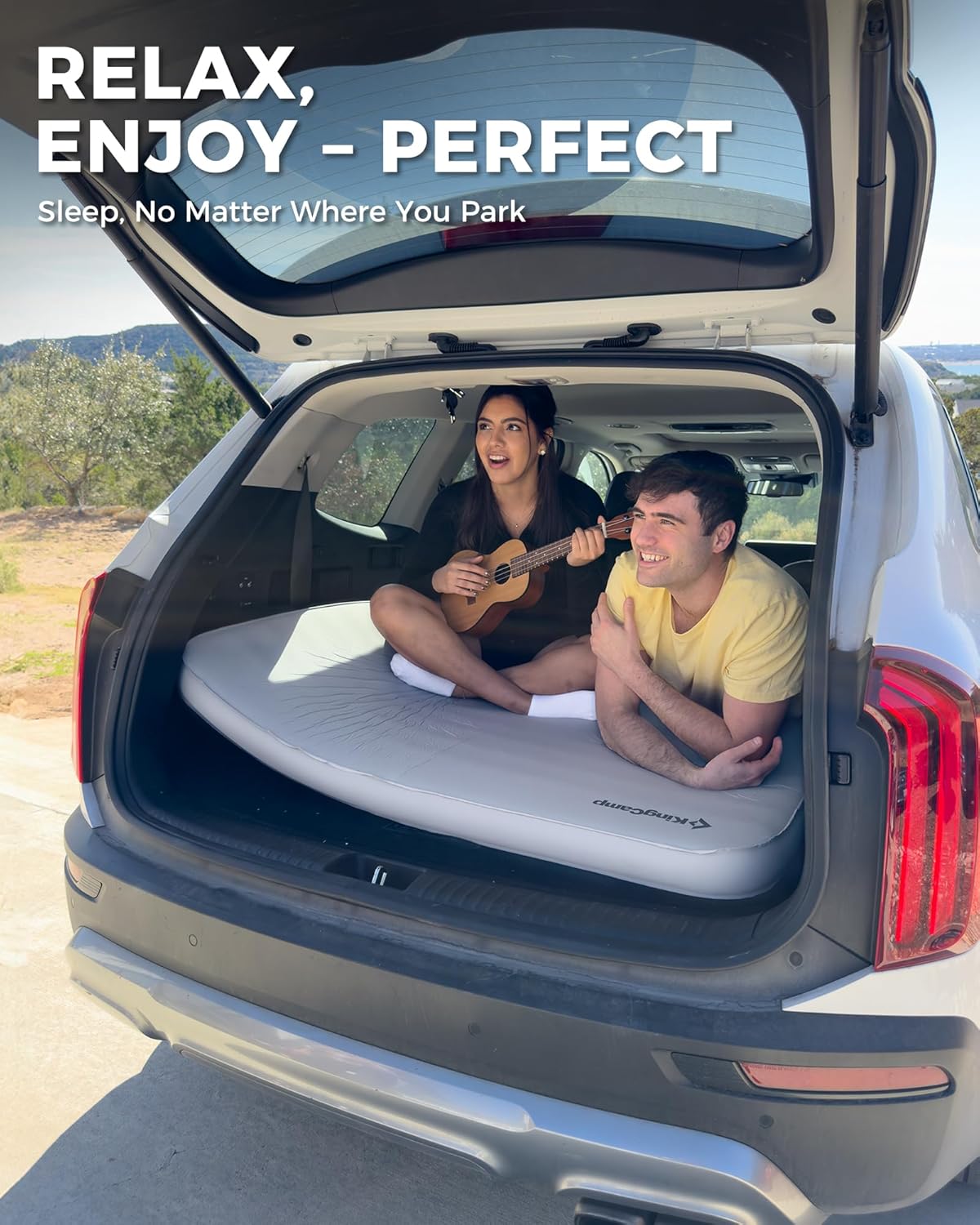 Buy 5.9'' Thick Self-Inflating Double Camping Sleeping Pad! – KingCamp