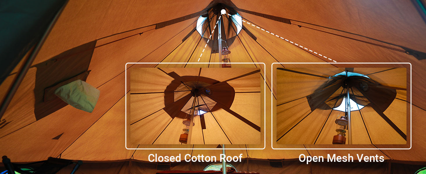 KingCamp Khan C 500 Canvas Glamping Bell Tent