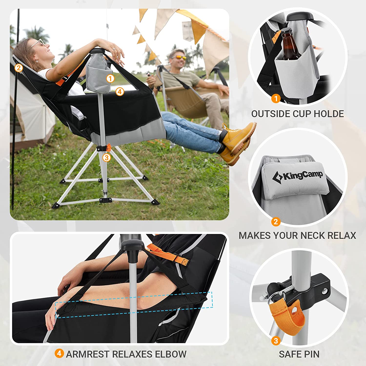 Rocking hammock camp chair 2025