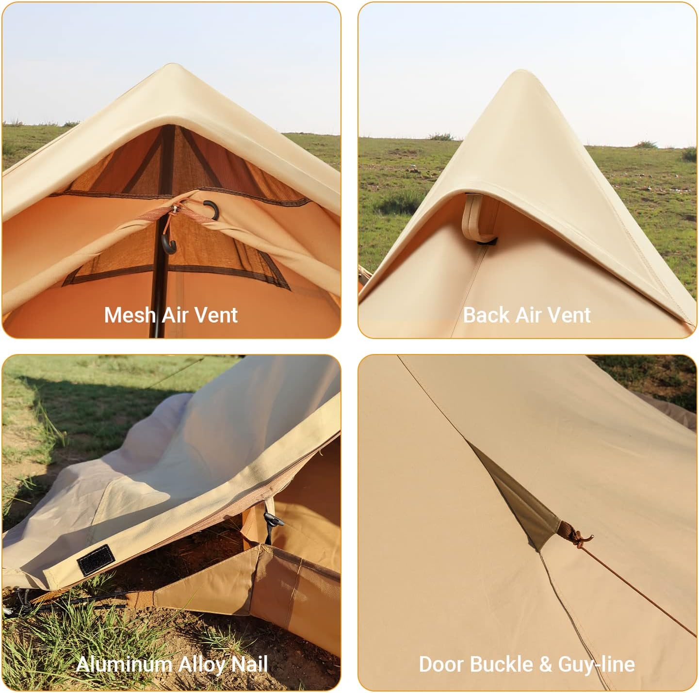 KingCamp Durable and Lightweight T/C Pyramid Hot Tent