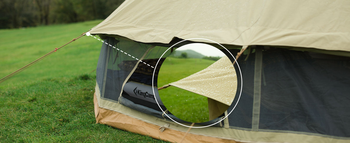 obelink bell tent KingCamp Khan 500 T/C Cotton 6-8 person 4-Season Glamping Tent