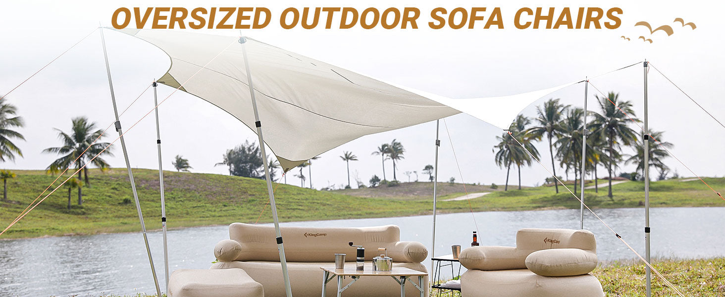 sofa tent KingCamp 2-Person Inflatable Sofa Set