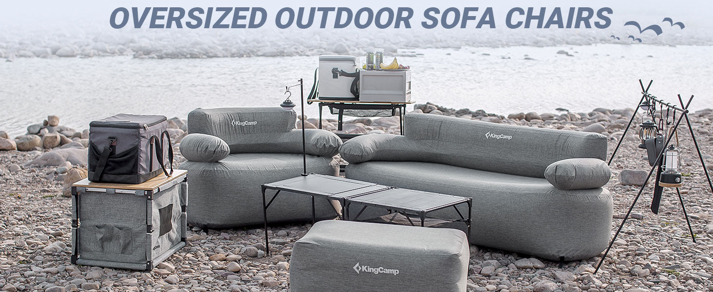 camping schlafsofa KingCamp Premium aufblasbares Sofa-Set: Unübertroffener Komfort und Bequemlichkeit