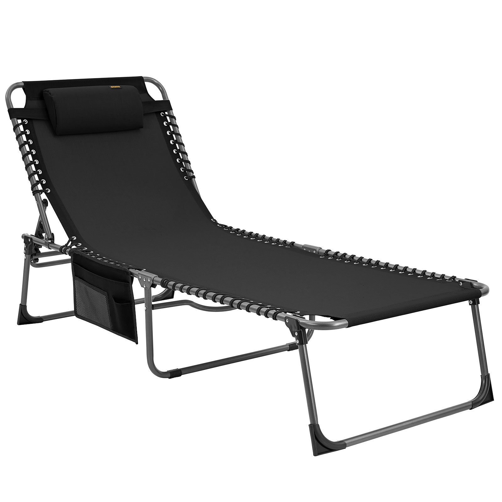 Kingcamp tri folding patio lounge chair portable folding chaise bed for outdoor discount