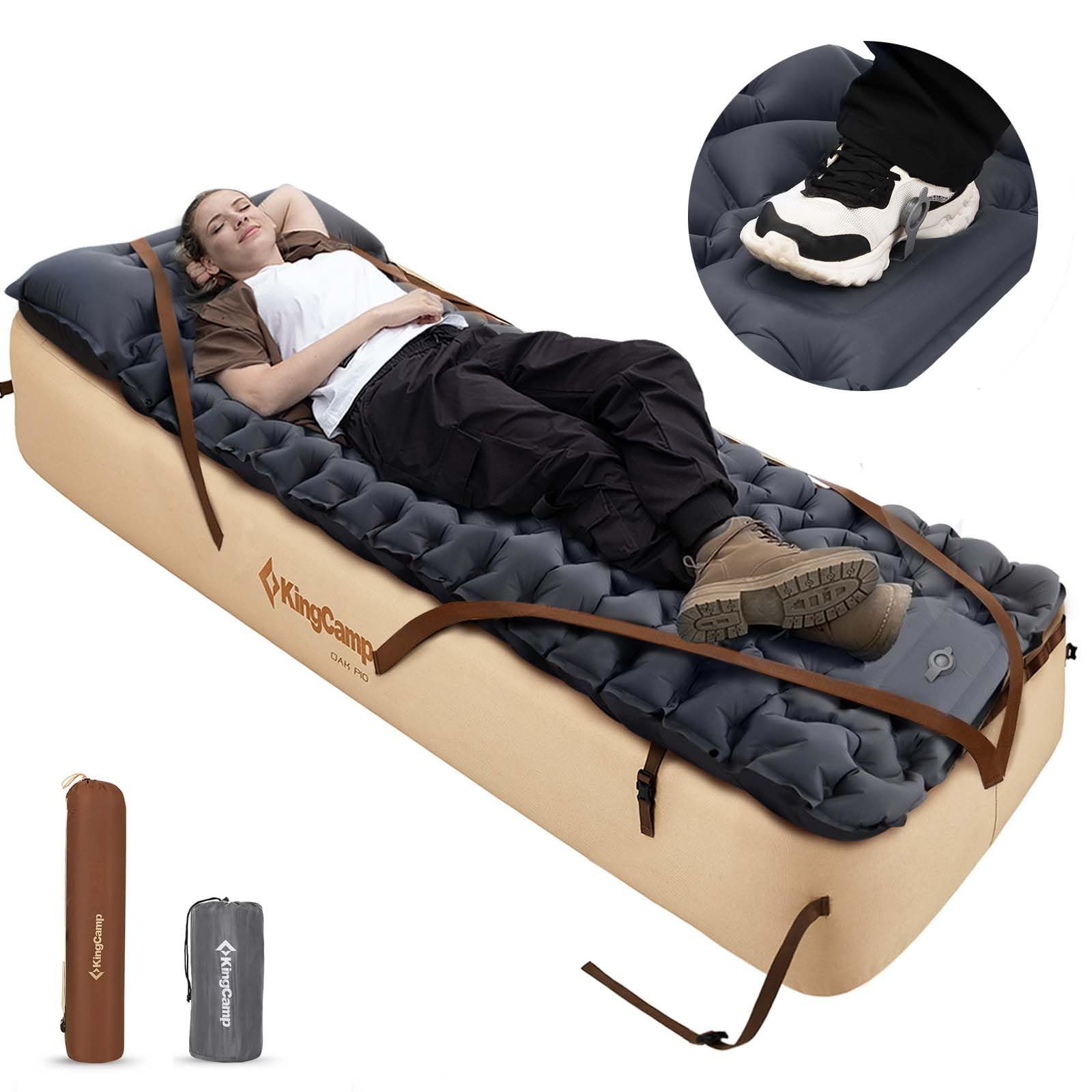 KingCamp エアーベッド KingCamp Camping Air Bed Frame with Ultralight Inflatable Backpacking