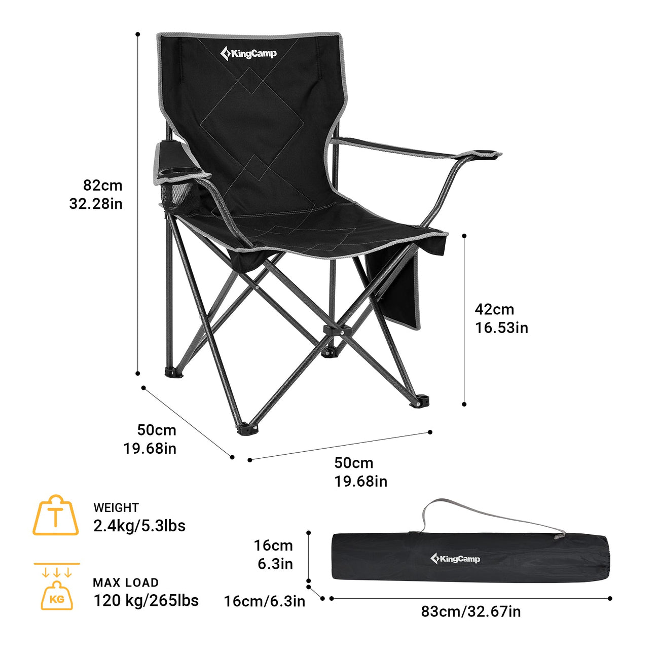 Buy Lightweight Folding Camping Chair from KingCamp