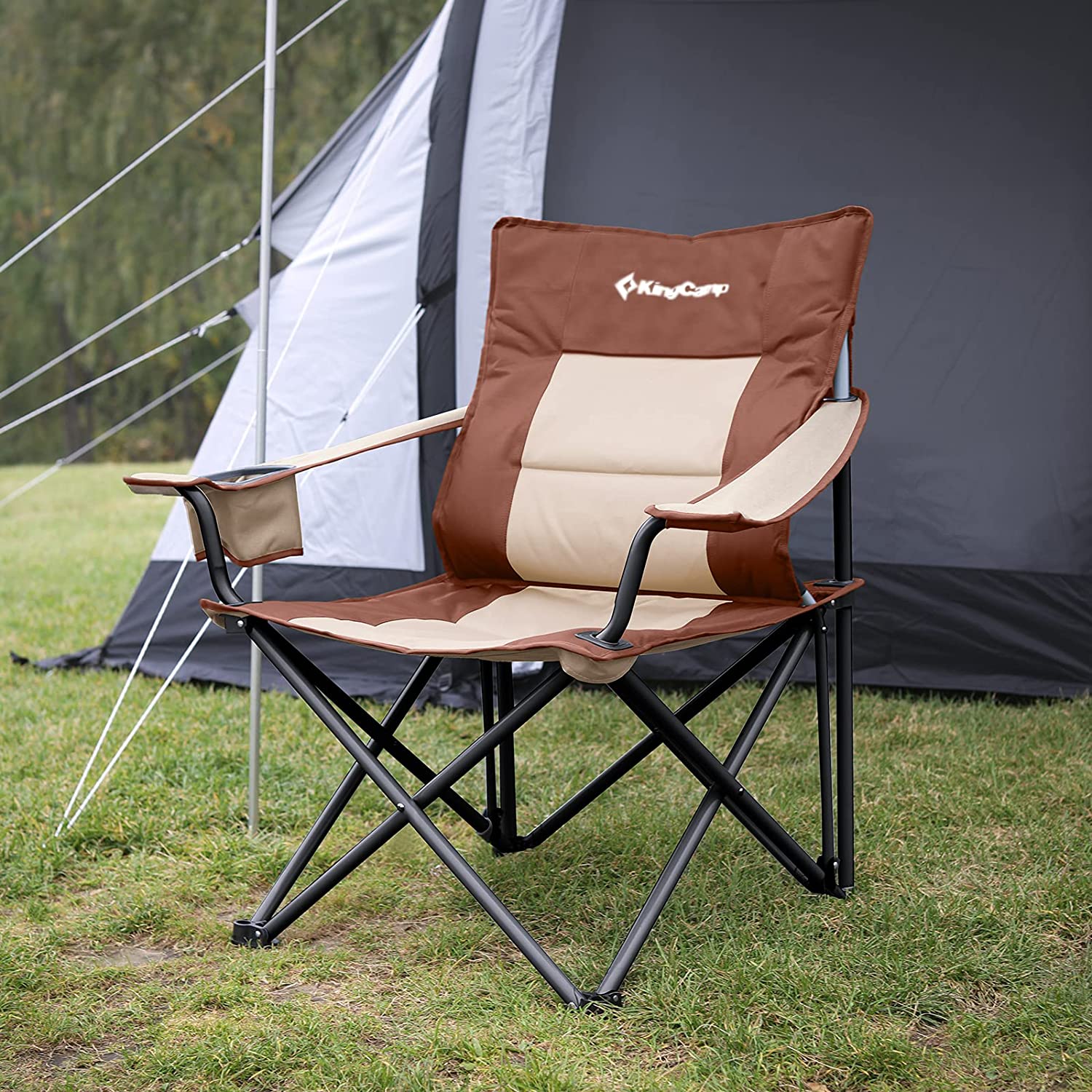 Buy KingCamp Oversized Lumbar Support Folding Camping Chair