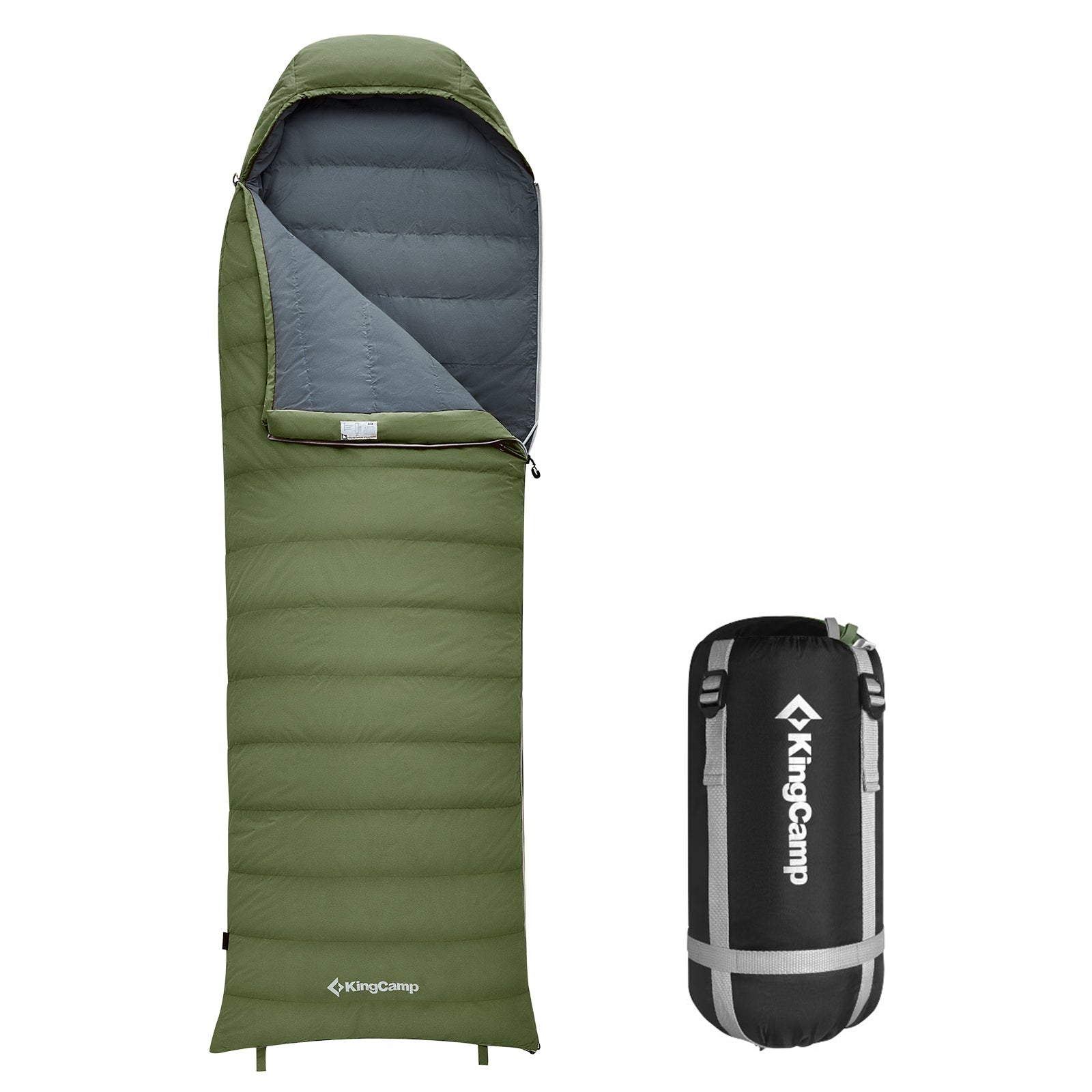 KingCamp Envelope Down Sleeping Bag Lightweight and Cozy Camping