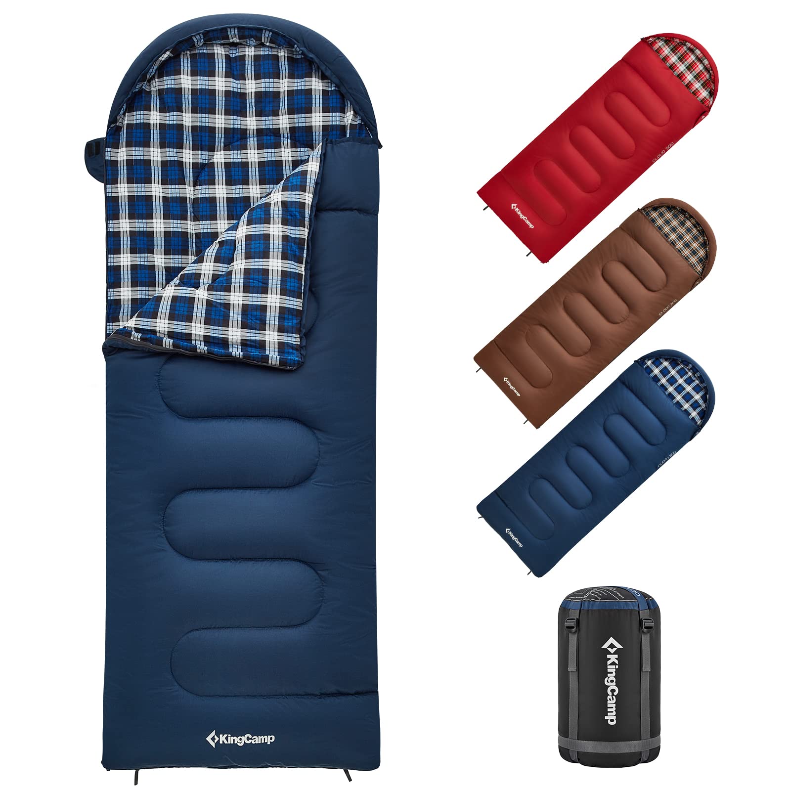 KingCamp CLOUDY 300S Kids Sleeping Bag-Envelope With Hood KingCamp CLOUDY 300S Kids Sleeping Bag-Envelope With Hood