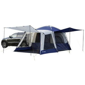 KingCamp Camping Square SUV Tent, Blue/Beige / 2 Room (Side Screen Room)